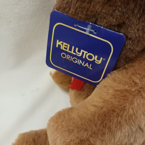 Teddy Bear 15" Kellytoy Plush BROWN Soft Floppy Ears Collect VIntage New w Tags - Picture 3 of 16